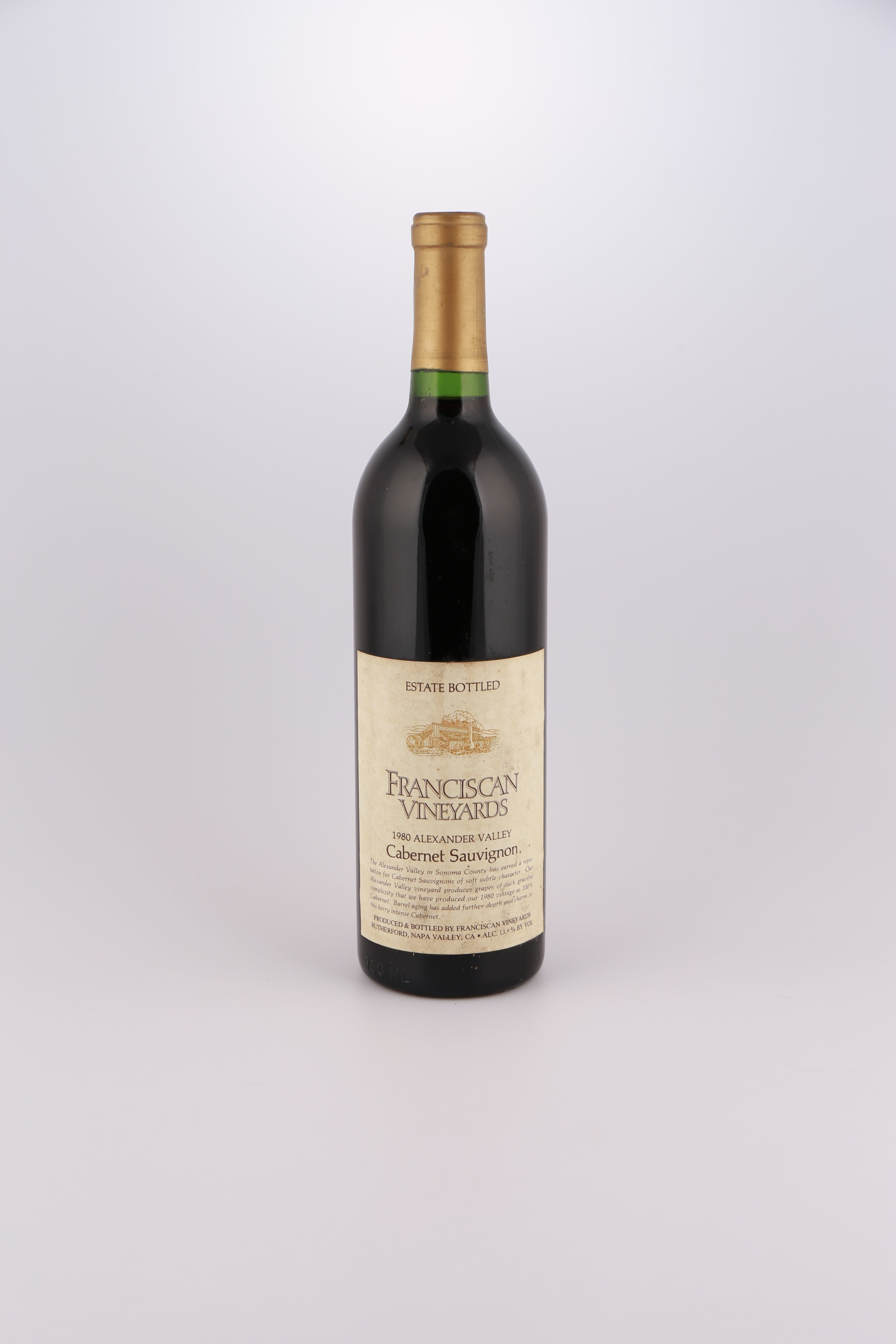 1980 Franciscan Vineyards, Cabernet Sauvignon, Alexander Valley