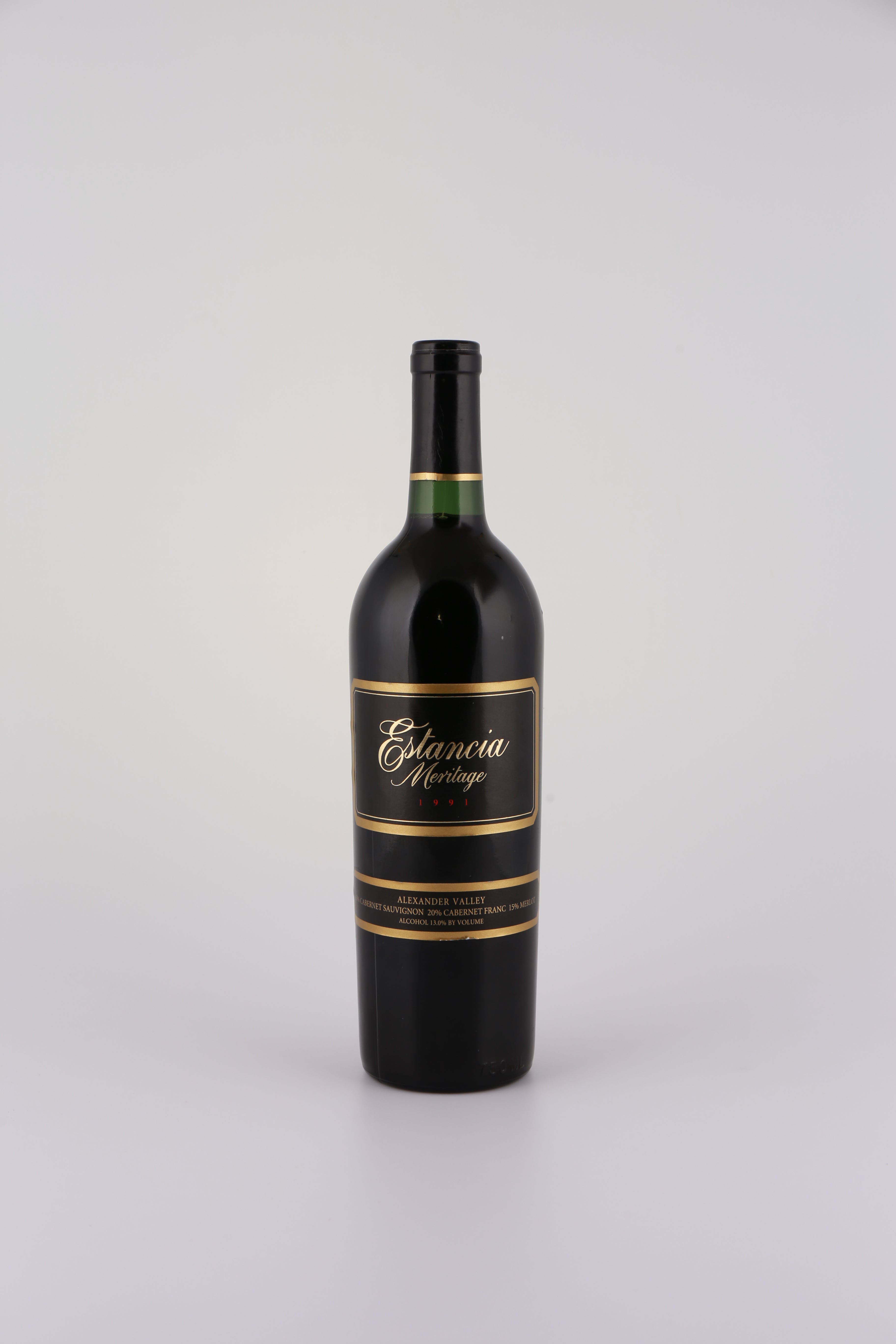 1991 Estancia Estates, Cabernet Sauvignon / Cabernet Franc / Merlot, Alexander Valley