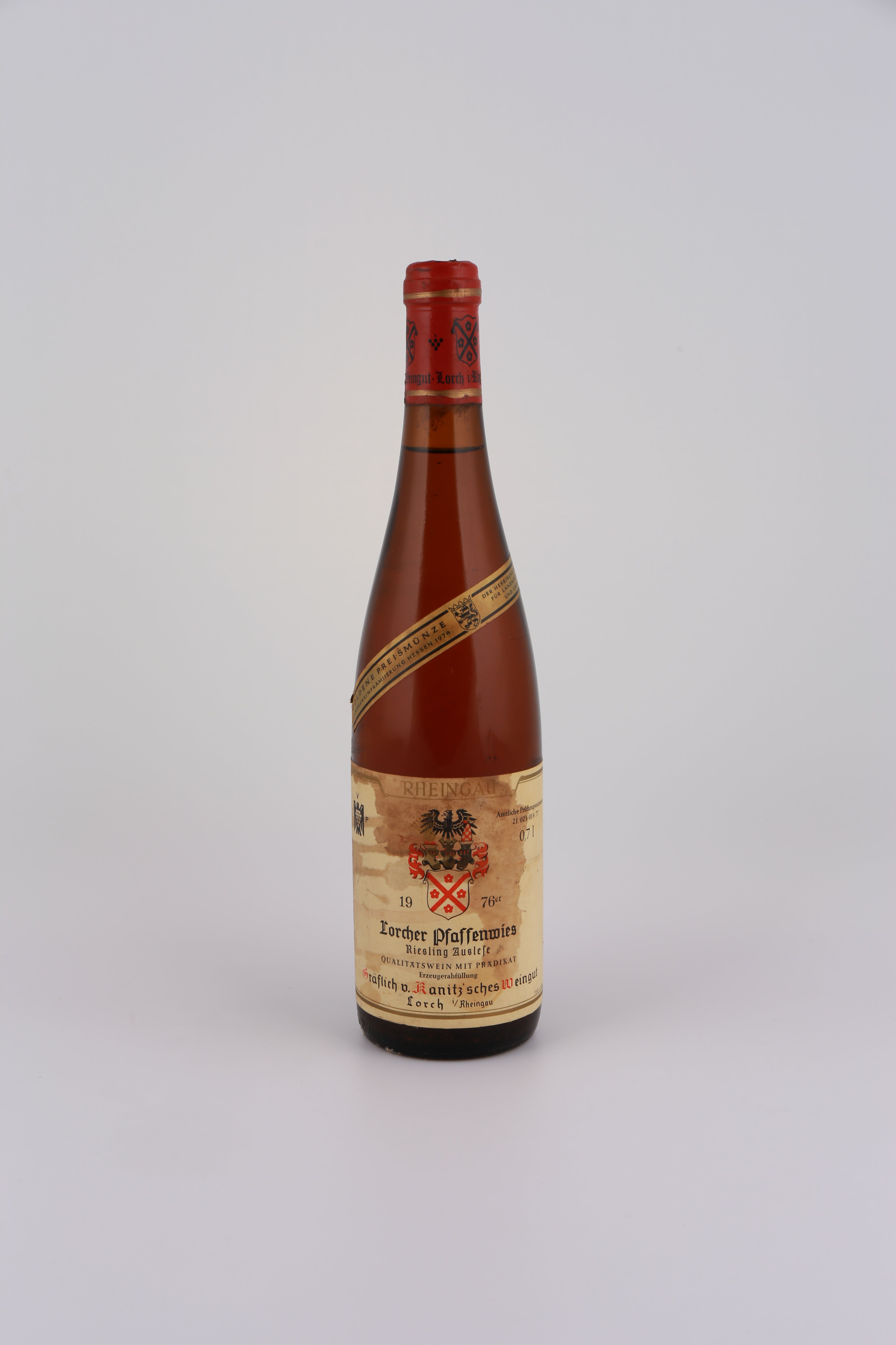 1975 Gräflich v. Kanitzisches Weingut, Riesling, Lorcher Pfaffenwies, Kabinett