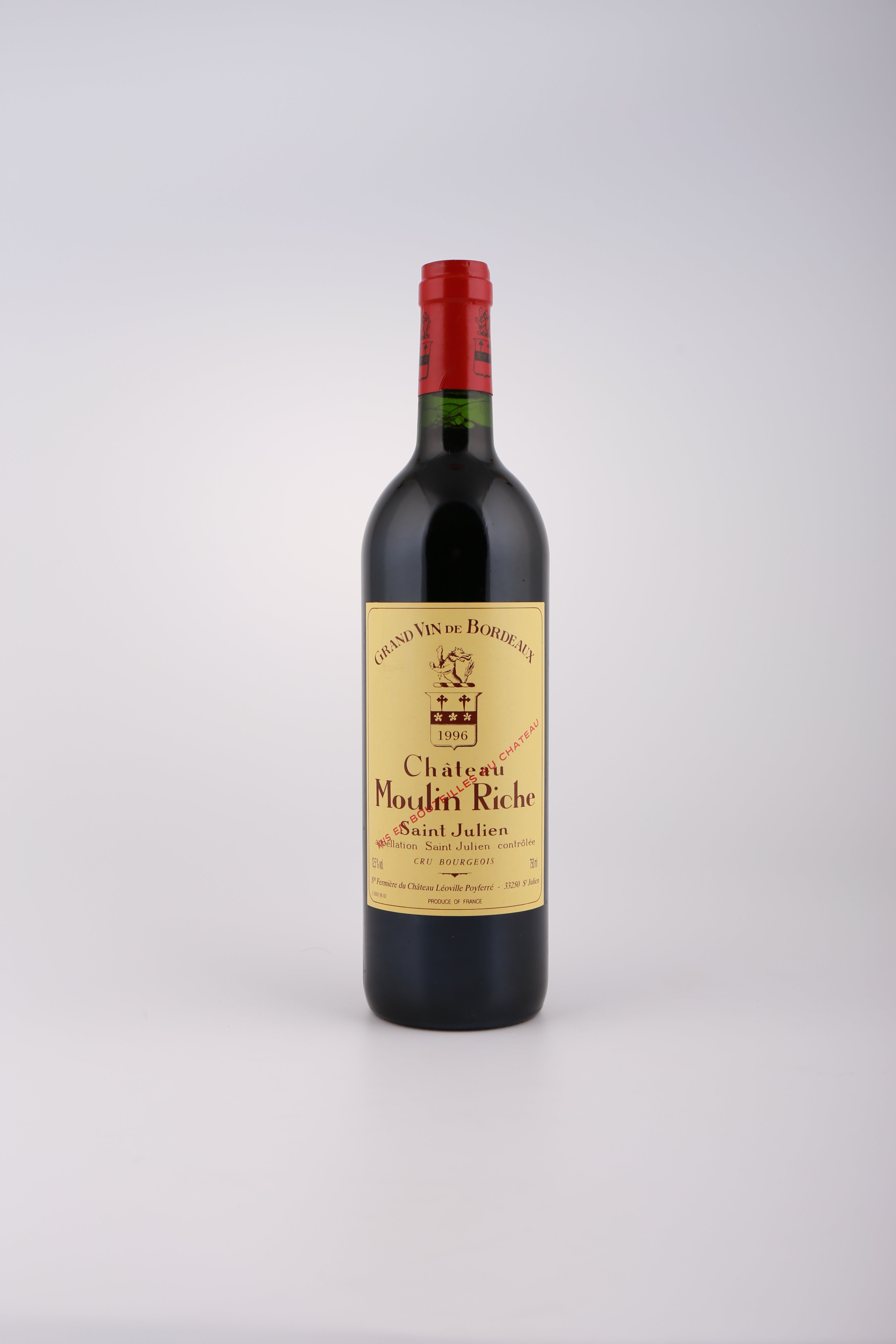 1996 Chateau Moulin Riche, Cuvee
