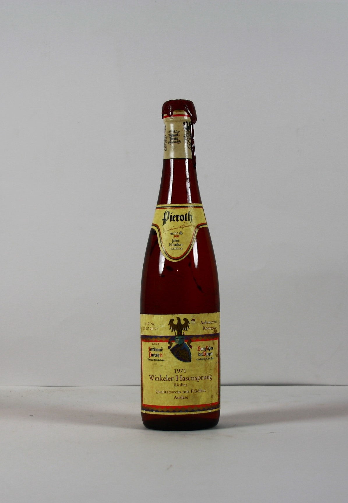 1971 Ferdinand Pieroth, Riesling, Winkeler Hasensprung, Auslese