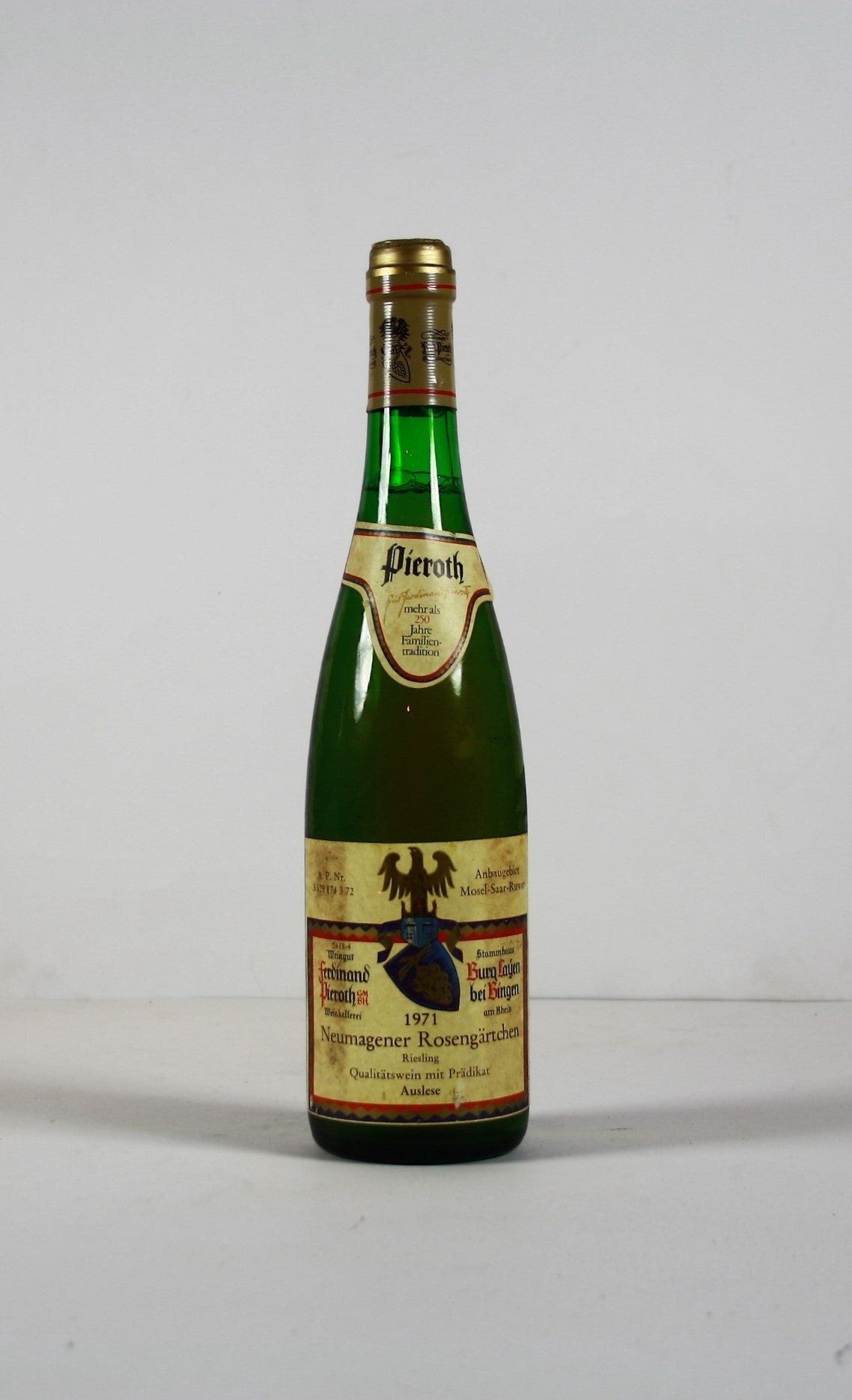1971 Ferdinand Pieroth, Riesling, Neumagener Rosengärtchen, Auslese