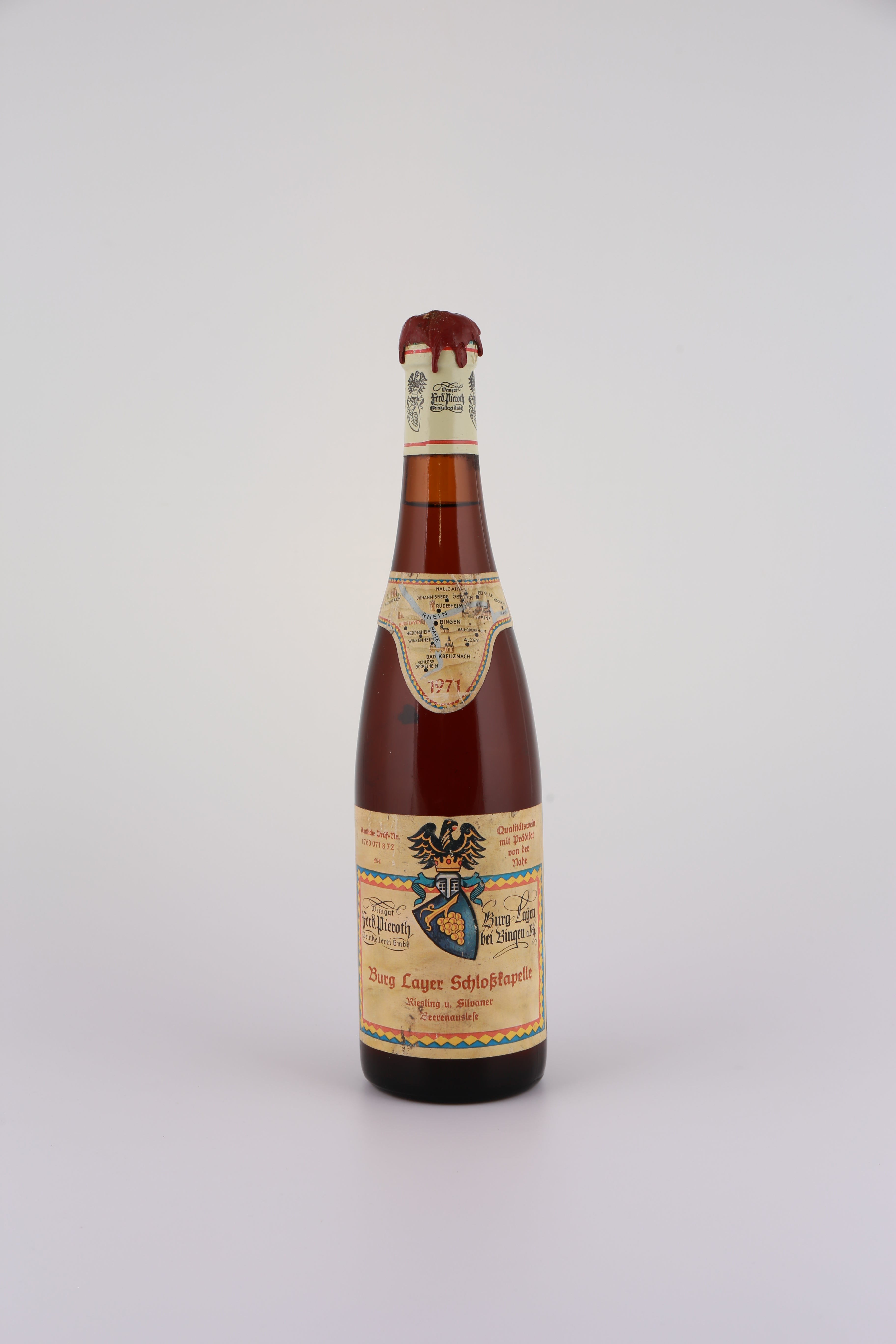 1971 Ferdinand Pieroth, Riesling u. Silvaner, Burg Layer Schosskapelle, Beerenauslese