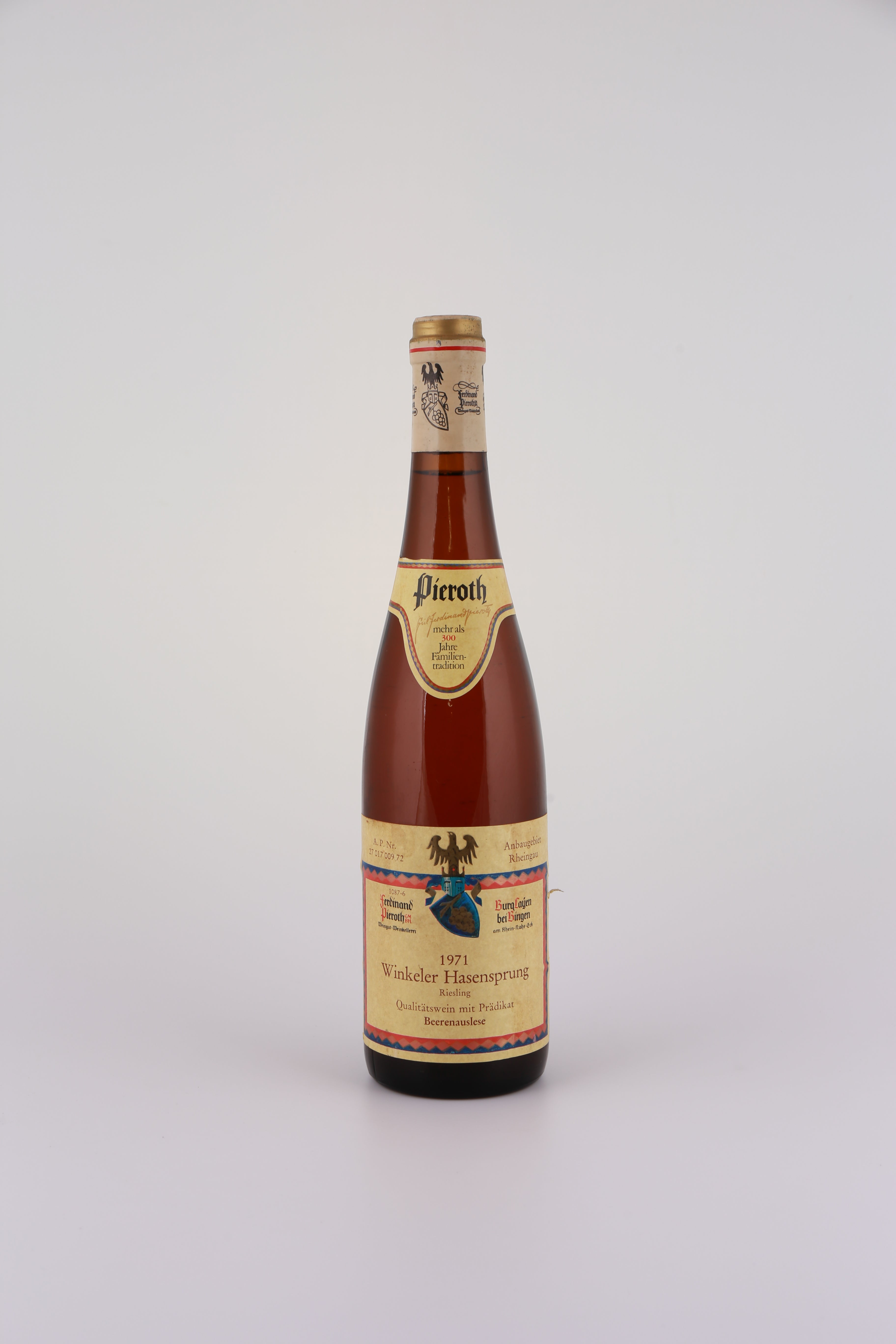 1971 Ferdinand Pieroth, Riesling, Bechtheimer Hasensprung, Beerenauslese