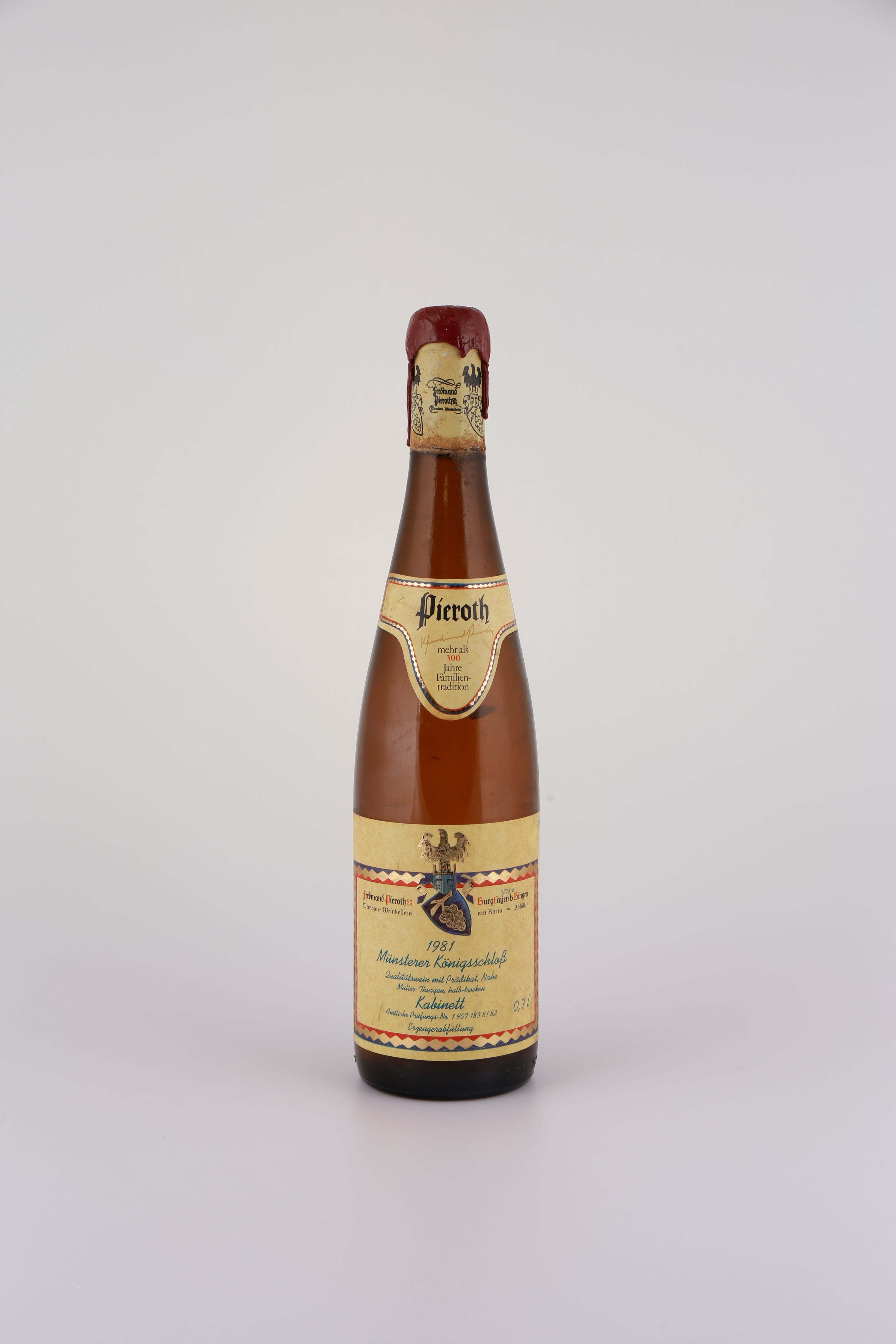 1981 Ferdinand Pieroth, Müller-Thurgau, Münsterer Königsschloss, Kabinett