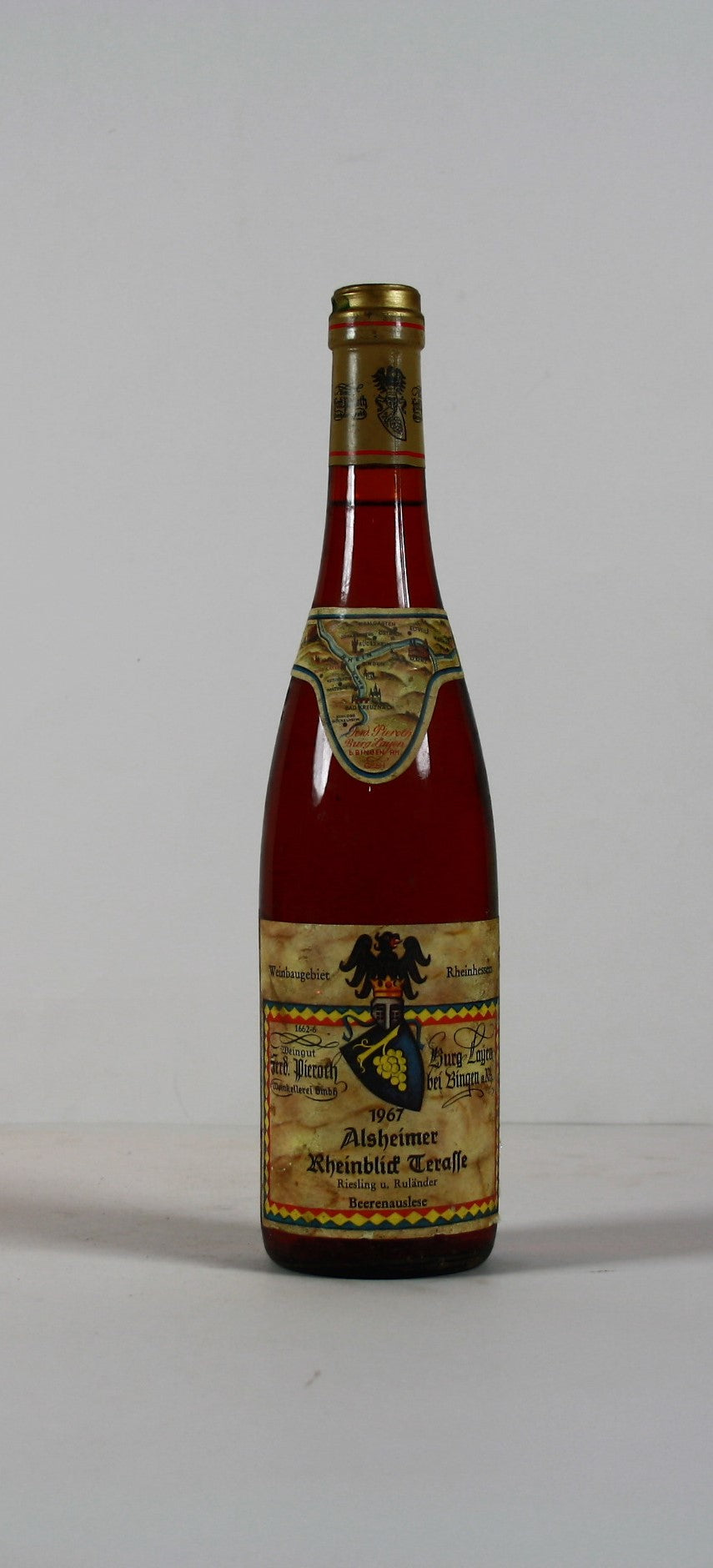 1967 Ferdinand Pieroth, Riesling u. Ruländer, Alsheimer Rheinblick Terrasse, Beerenauslese