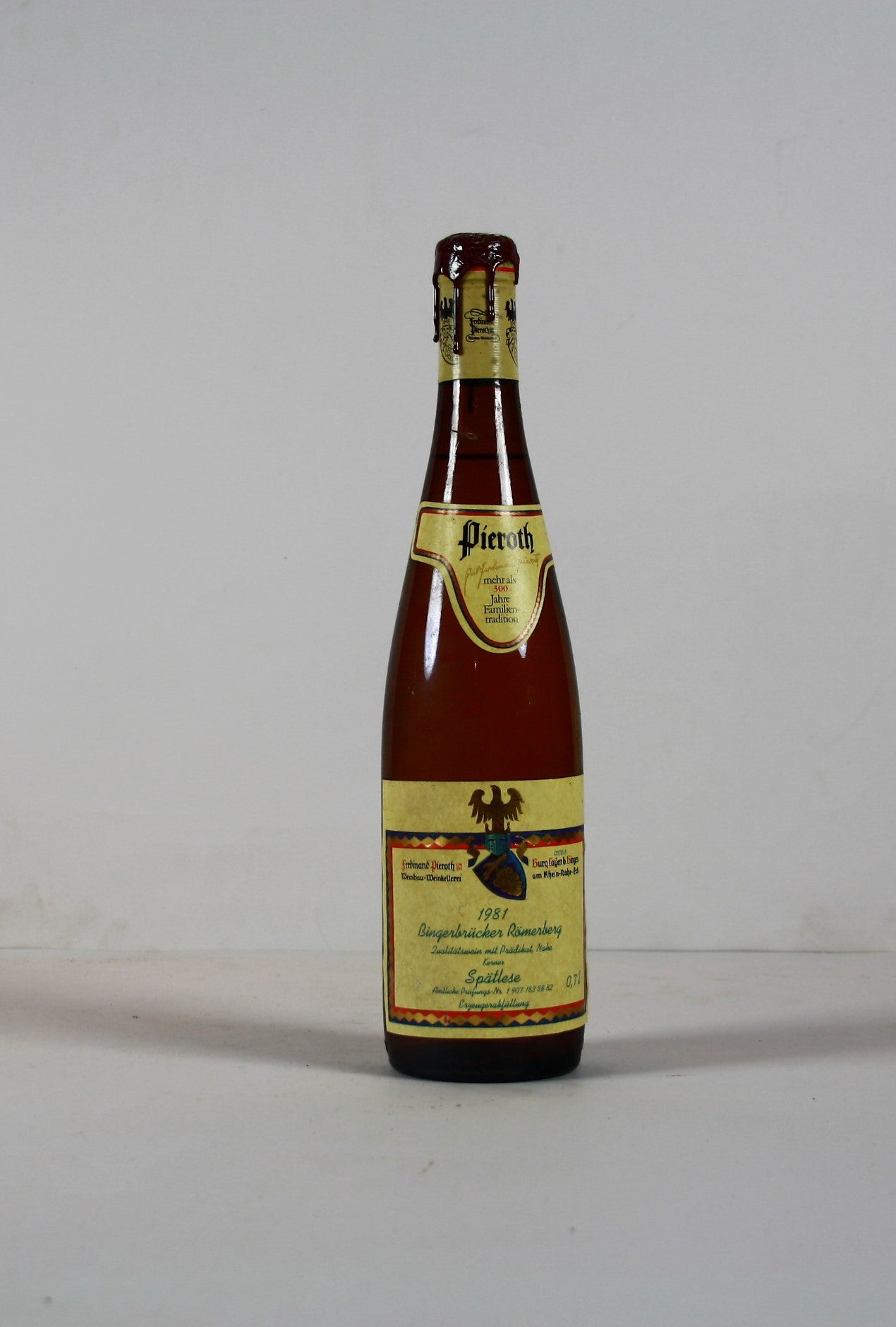 1981 Ferdinand Pieroth, Kerner, Bingerbrücker Römerberg, Spätlese