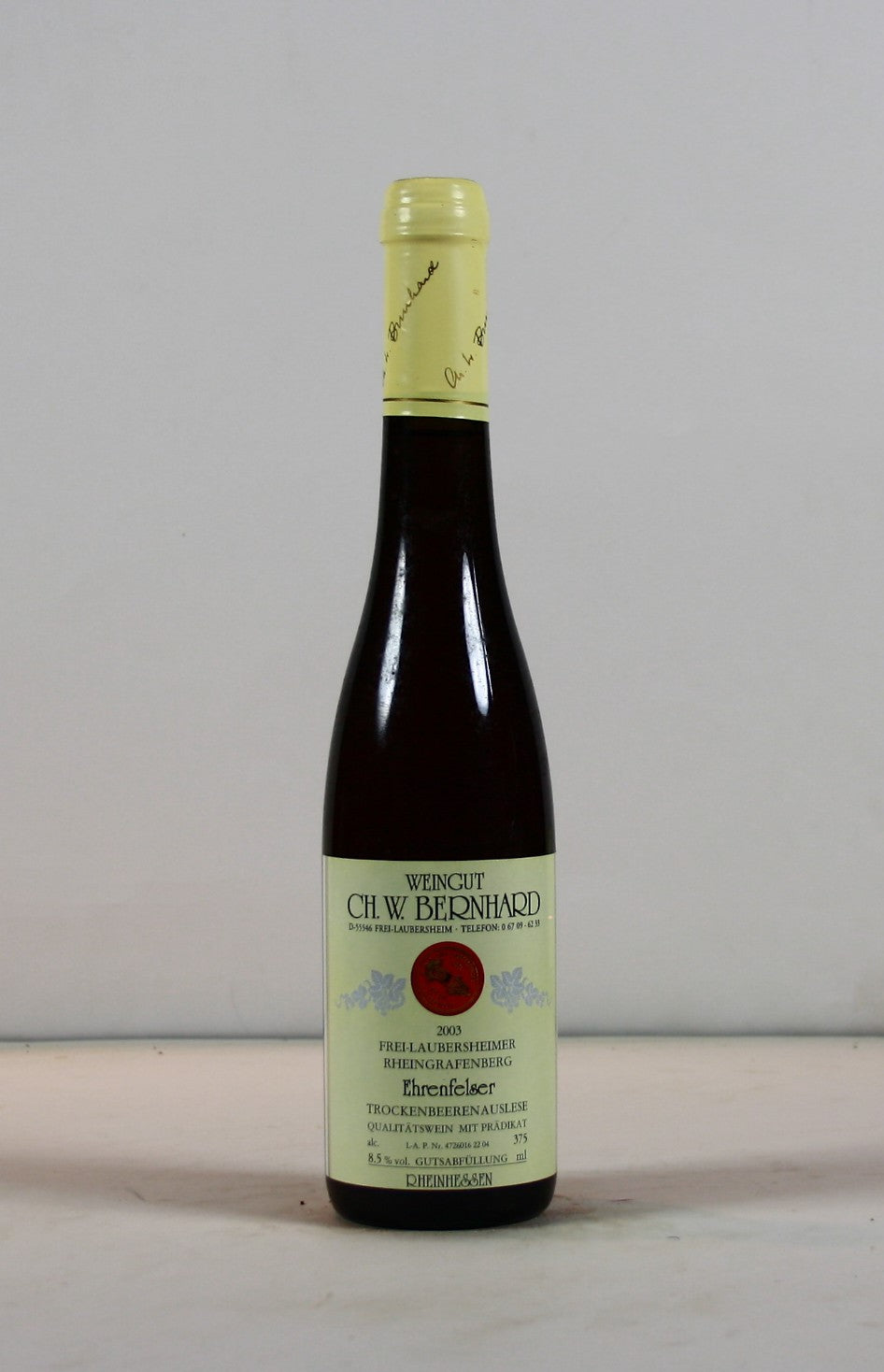 2003 Weingut Ch. W. Bernhard, Ehrenfelser, Frei-Laubersheimer Rheingrafenberg, Trockenbeerenauslese