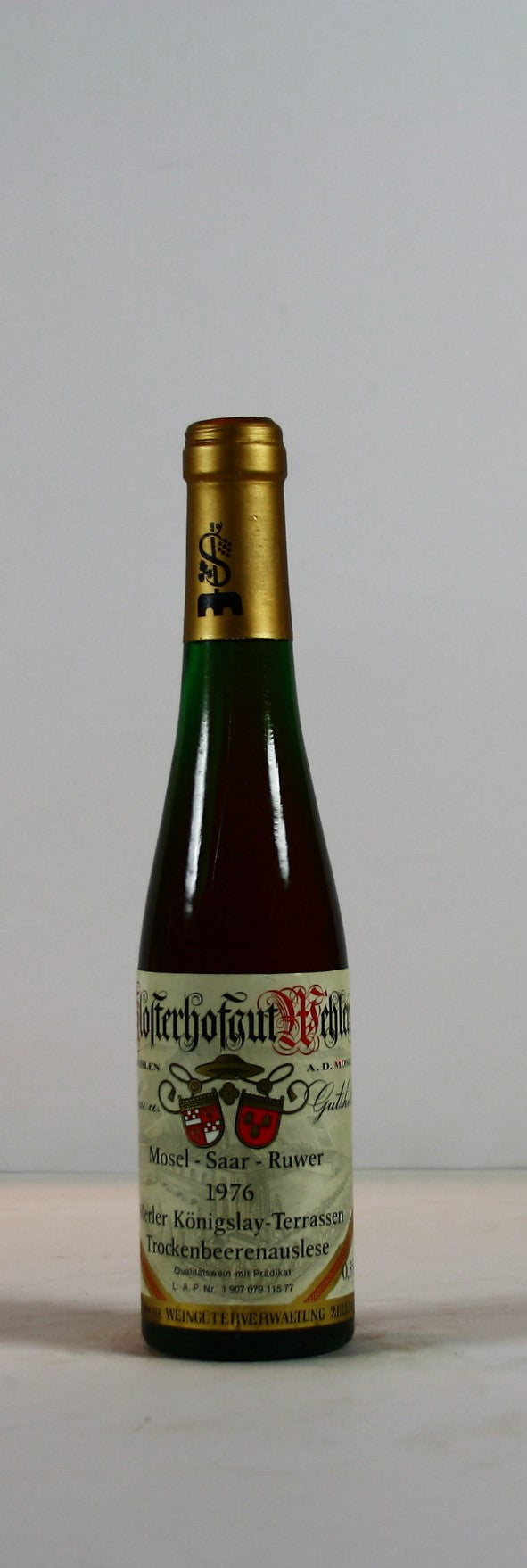 1976 Klosterhofgut Wehlen, Riesling, Merler Königslay-Terassen, Trockenbeerenauslese