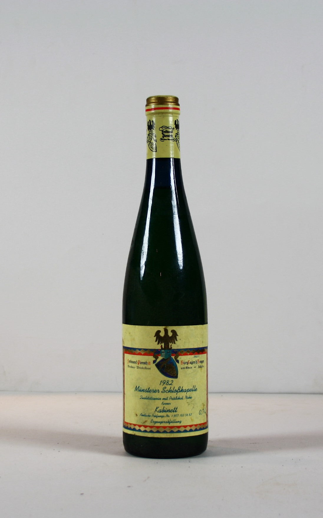 1982 Ferdinand Pieroth, Kerner, Münsterer Schlosskapelle, Kabinett