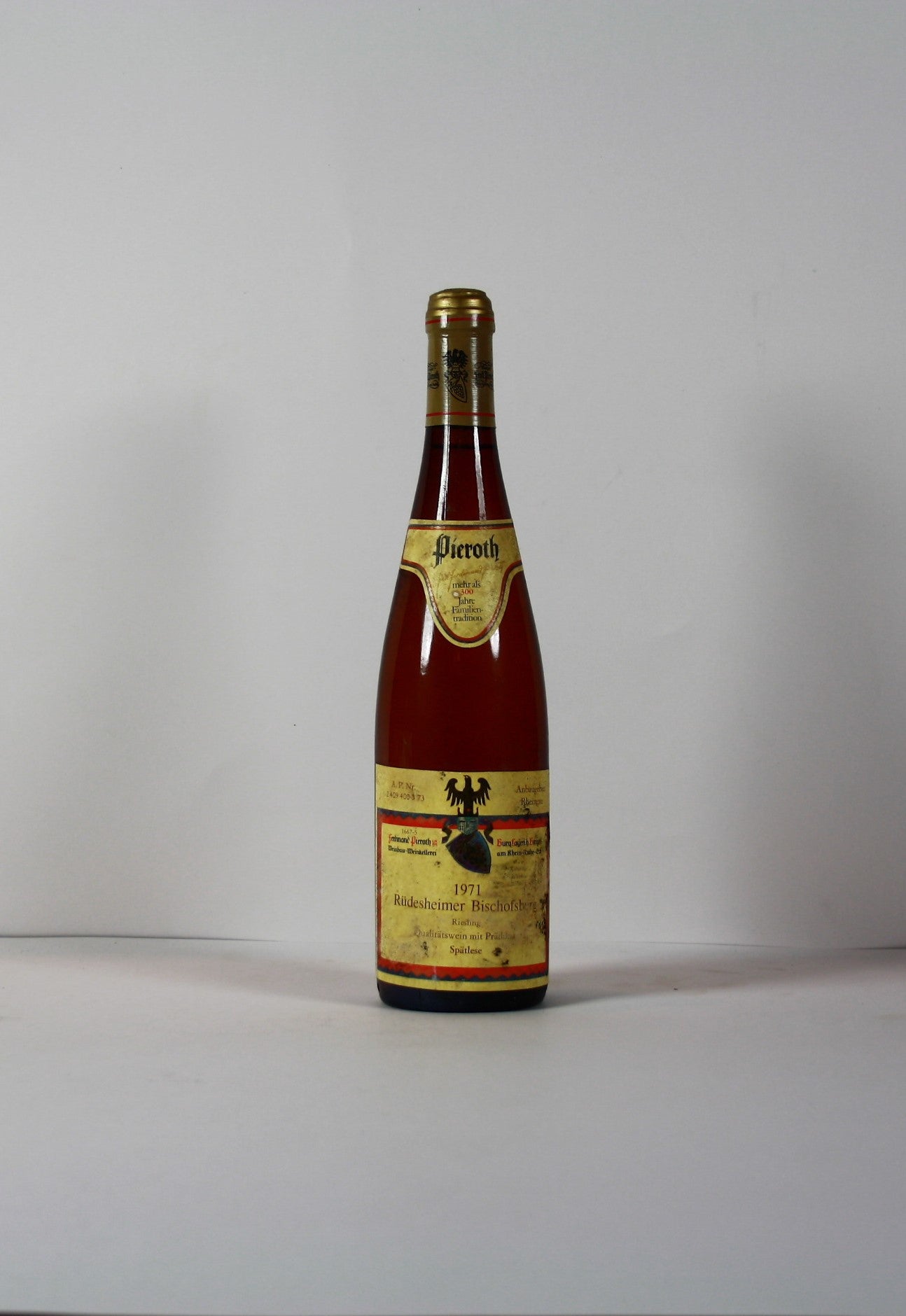 1971 Ferdinand Pieroth, Riesling, Rüdesheimer Bischofsberg, Spätlese