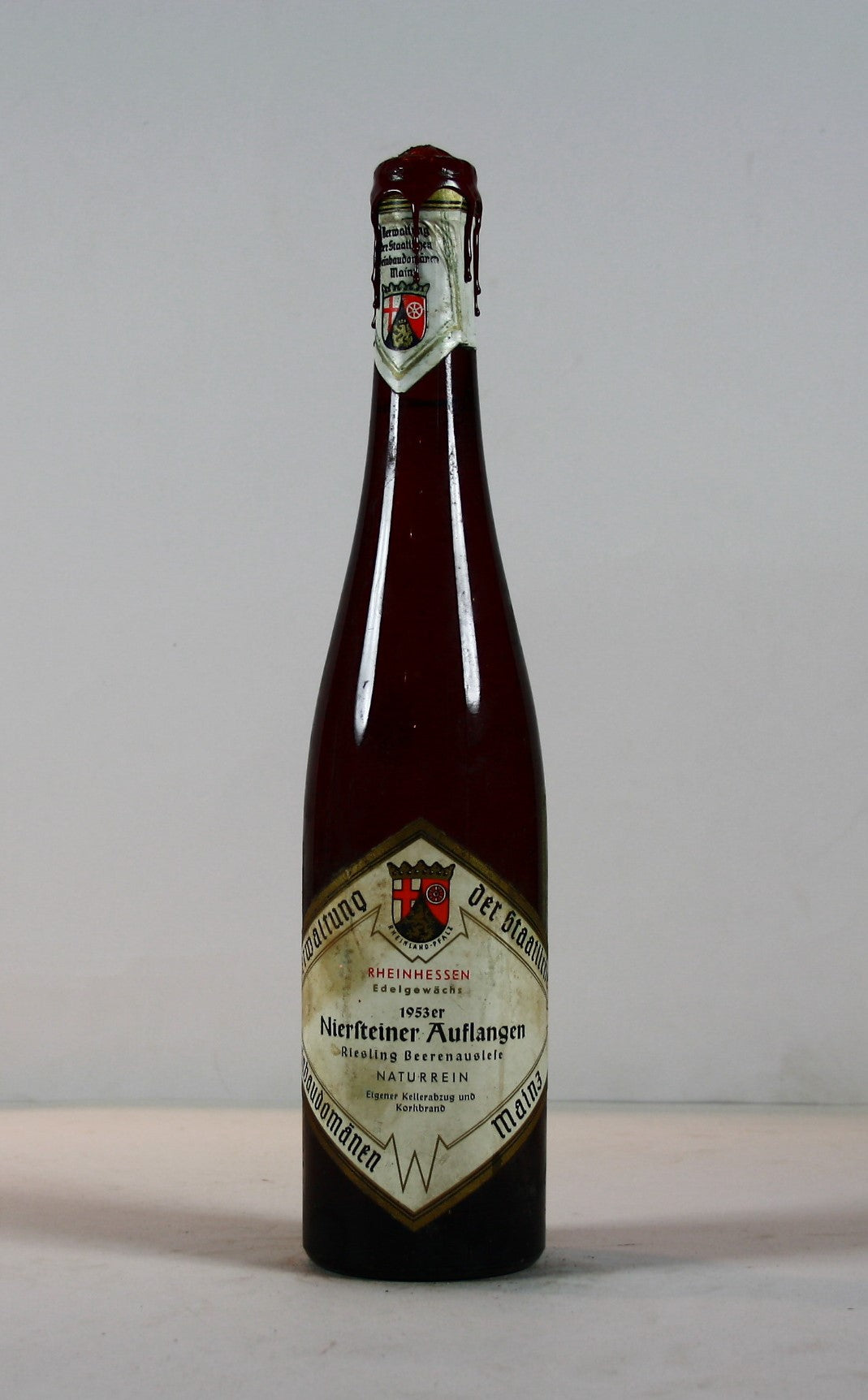 1953 Weinbaudomäne Mainz, Riesling, Beerenauslese, edelsüß, naturrein