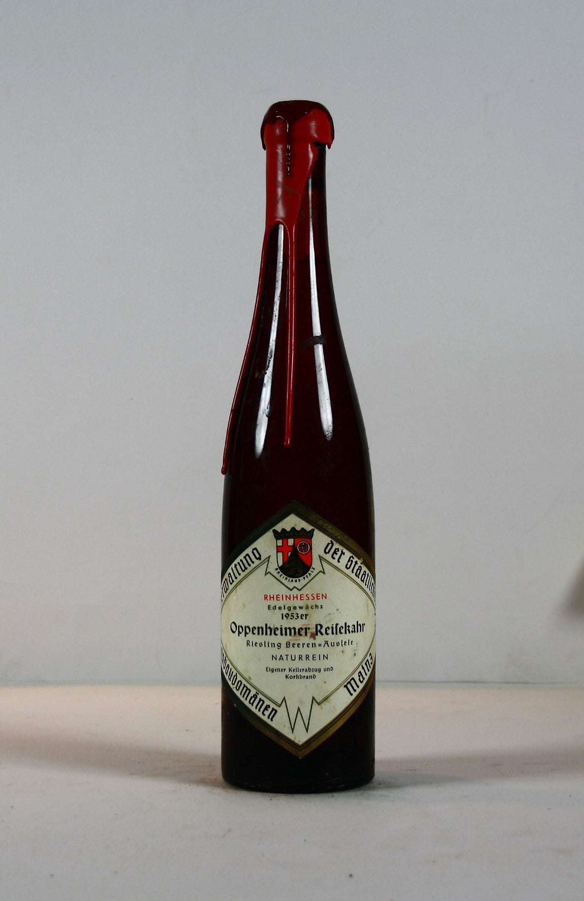 1953 Weinbaudomäne Mainz, Riesling, Beerenauslese, edelsüß, naturrein