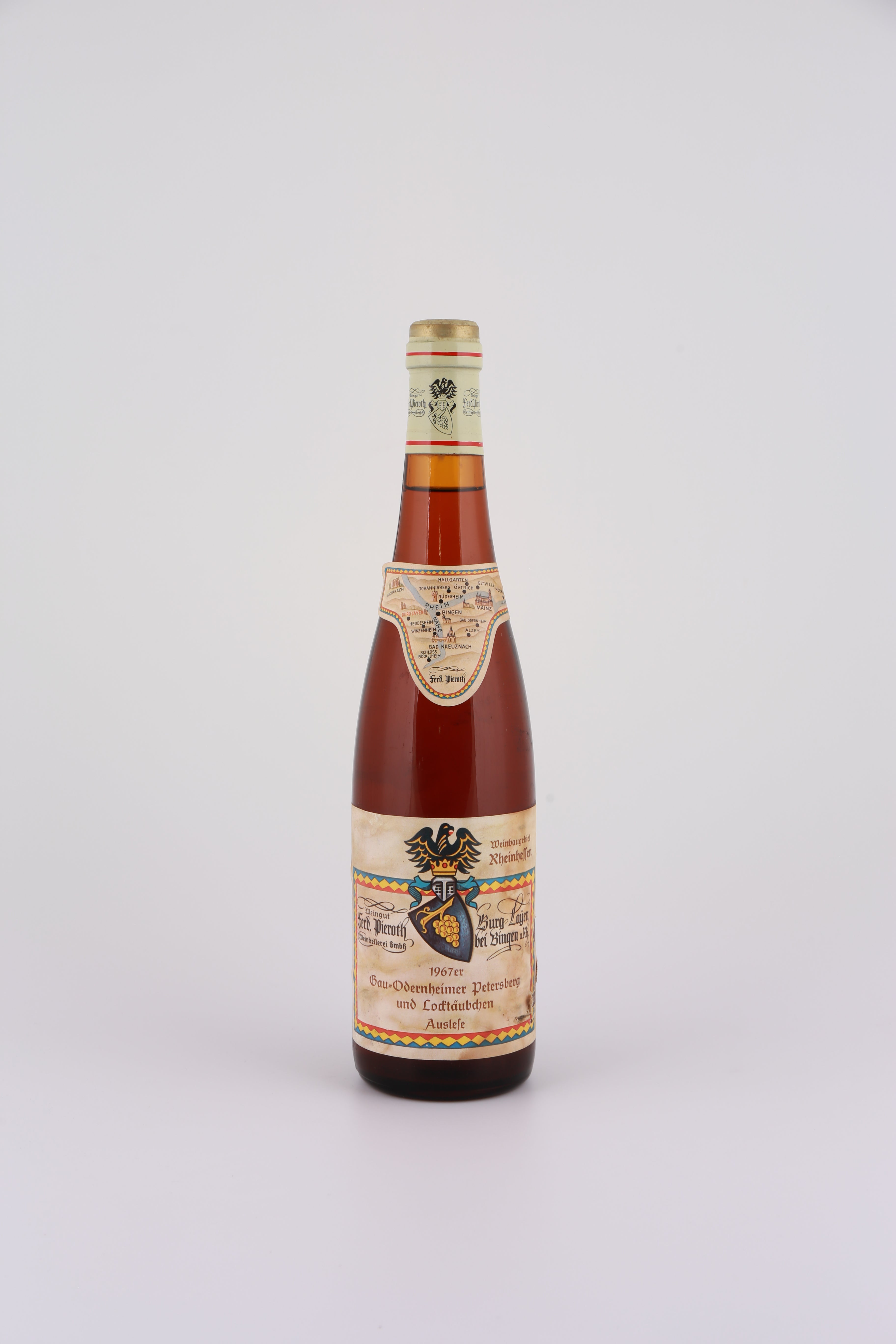 1967 Ferdinand Pieroth, Riesling, Gau-Oderheimer Petersberg und Locktäubchen, Auslese