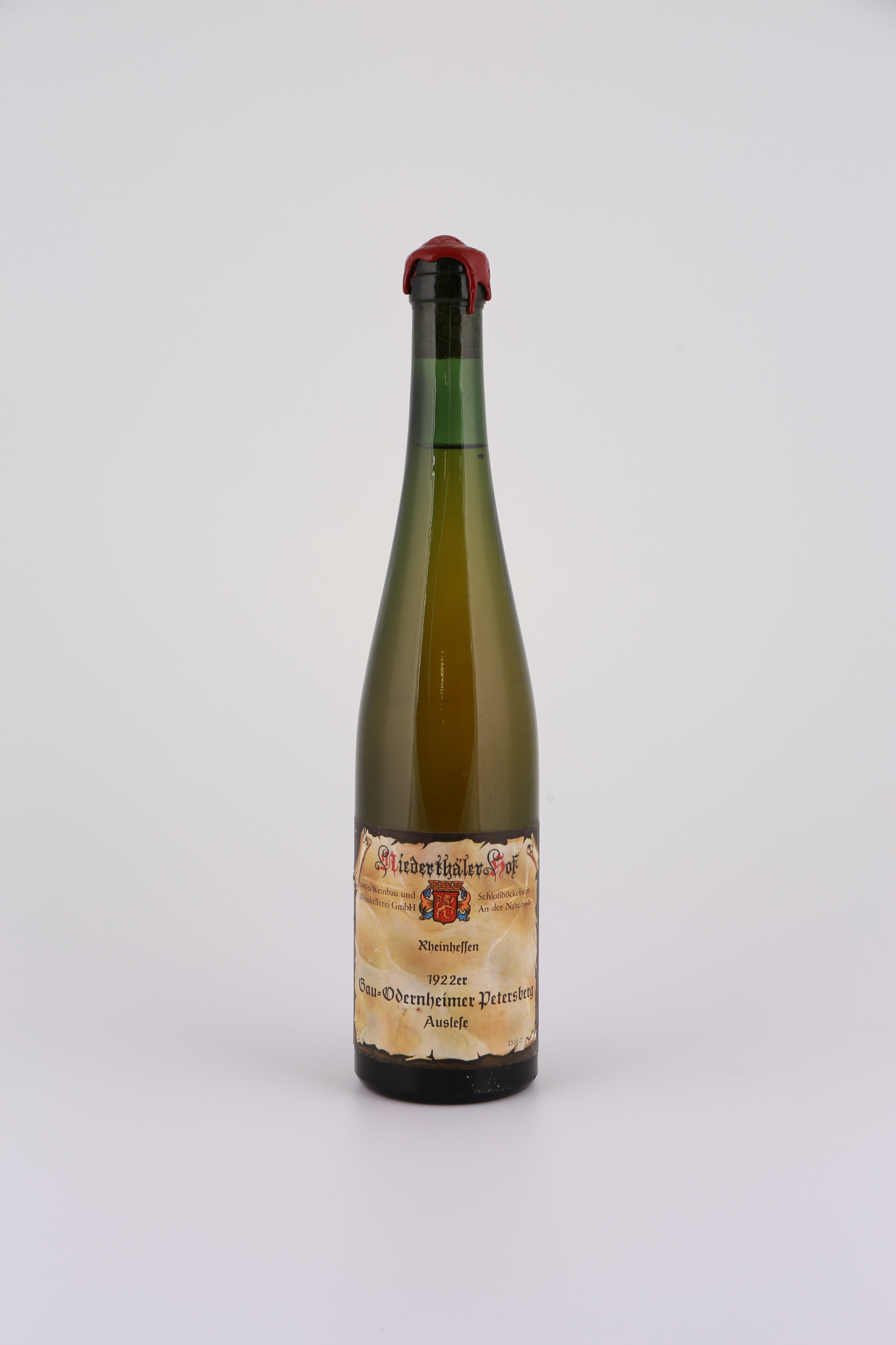 1922 Niederthäler Hof, Riesling, Gau-Odernheimer Petersberg, Auslese