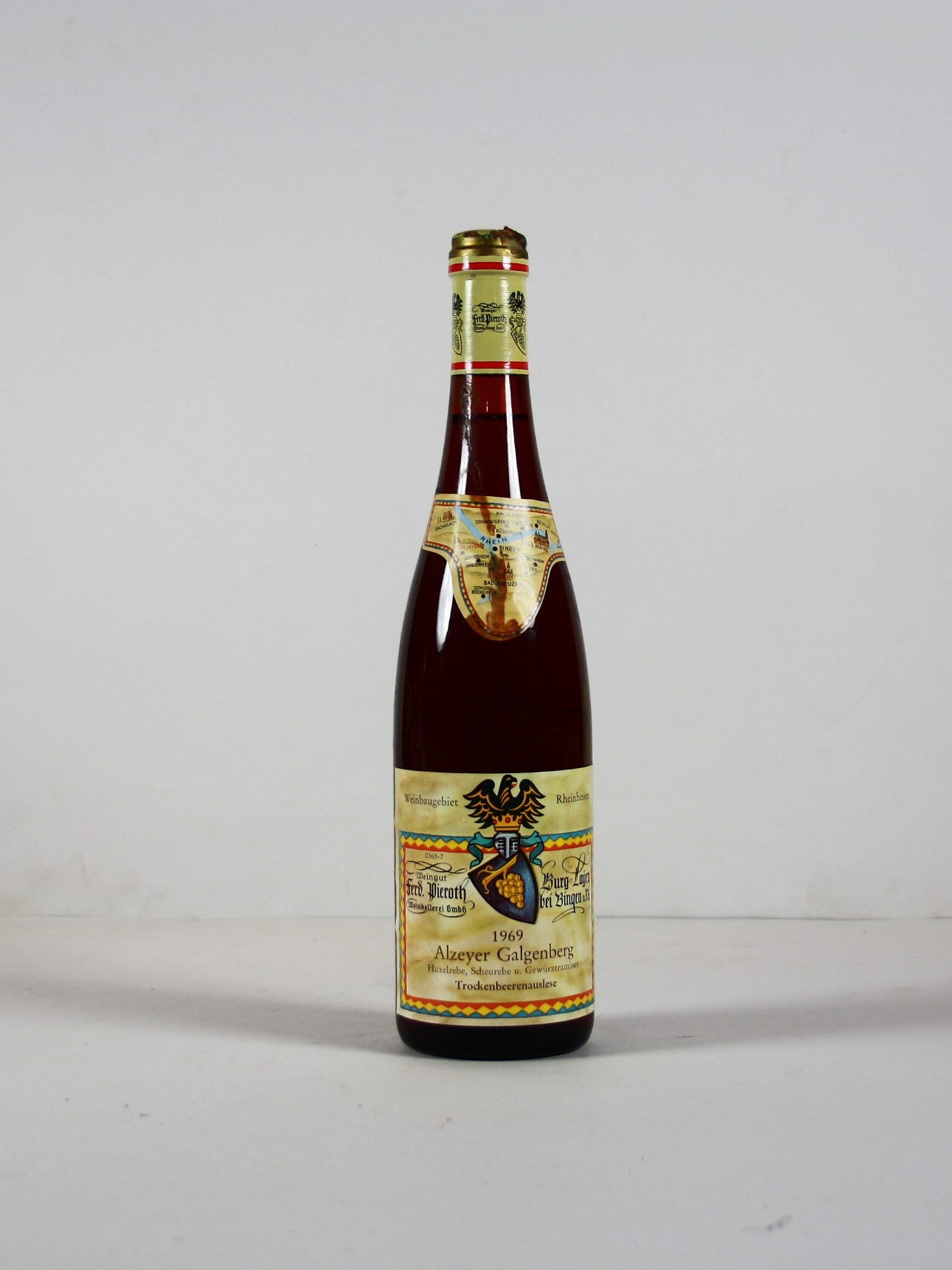 1969 Ferdinand Pieroth, Huxelreben, Scheureben und Gewürztraminer, Alzeyer Galgenberg, Trockenbeerenauslese