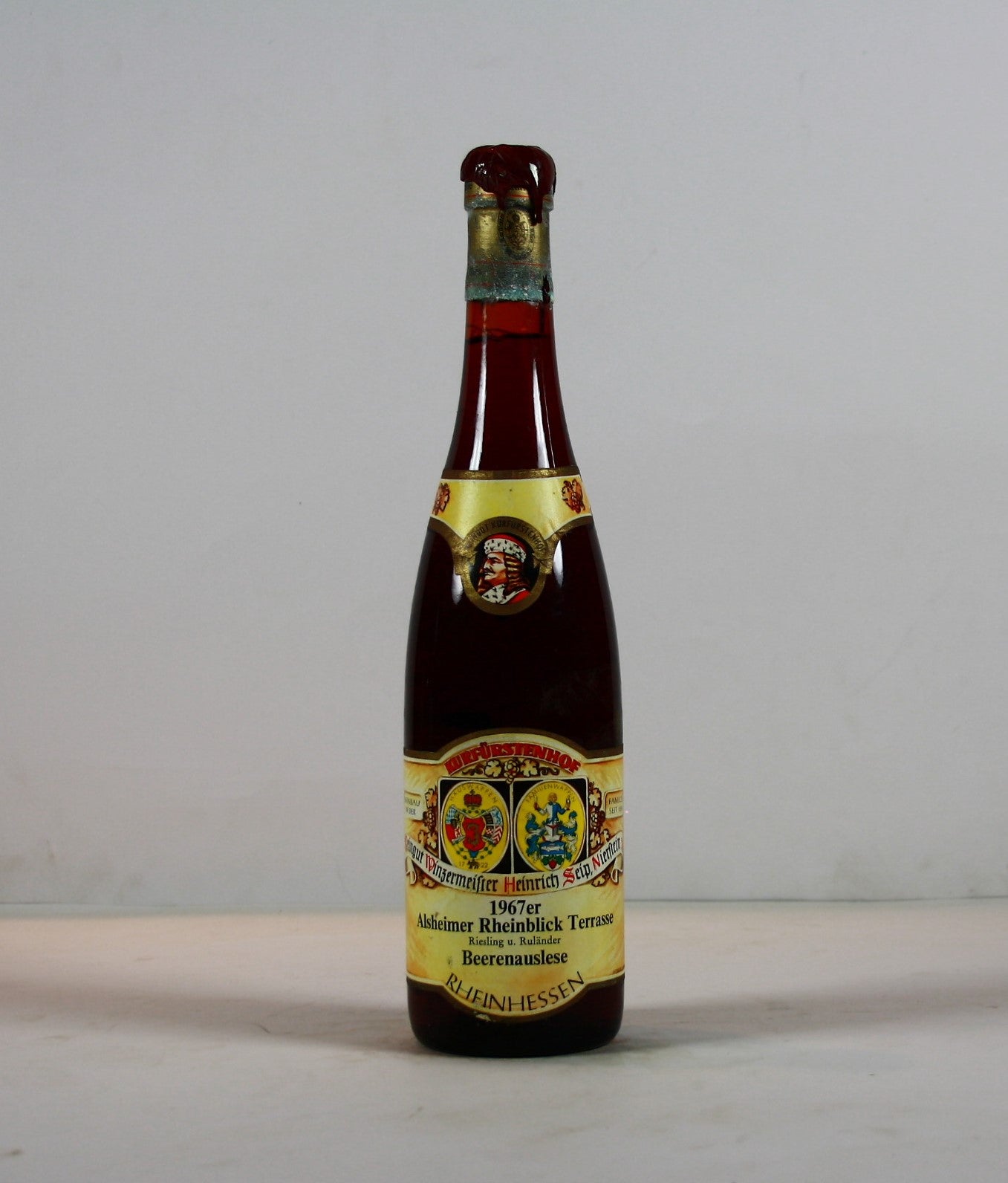 1967 Kurfürsten Hof, Riesling u. Ruländer, Alsheimer Rheinblick Terrasse, Beerenauslese