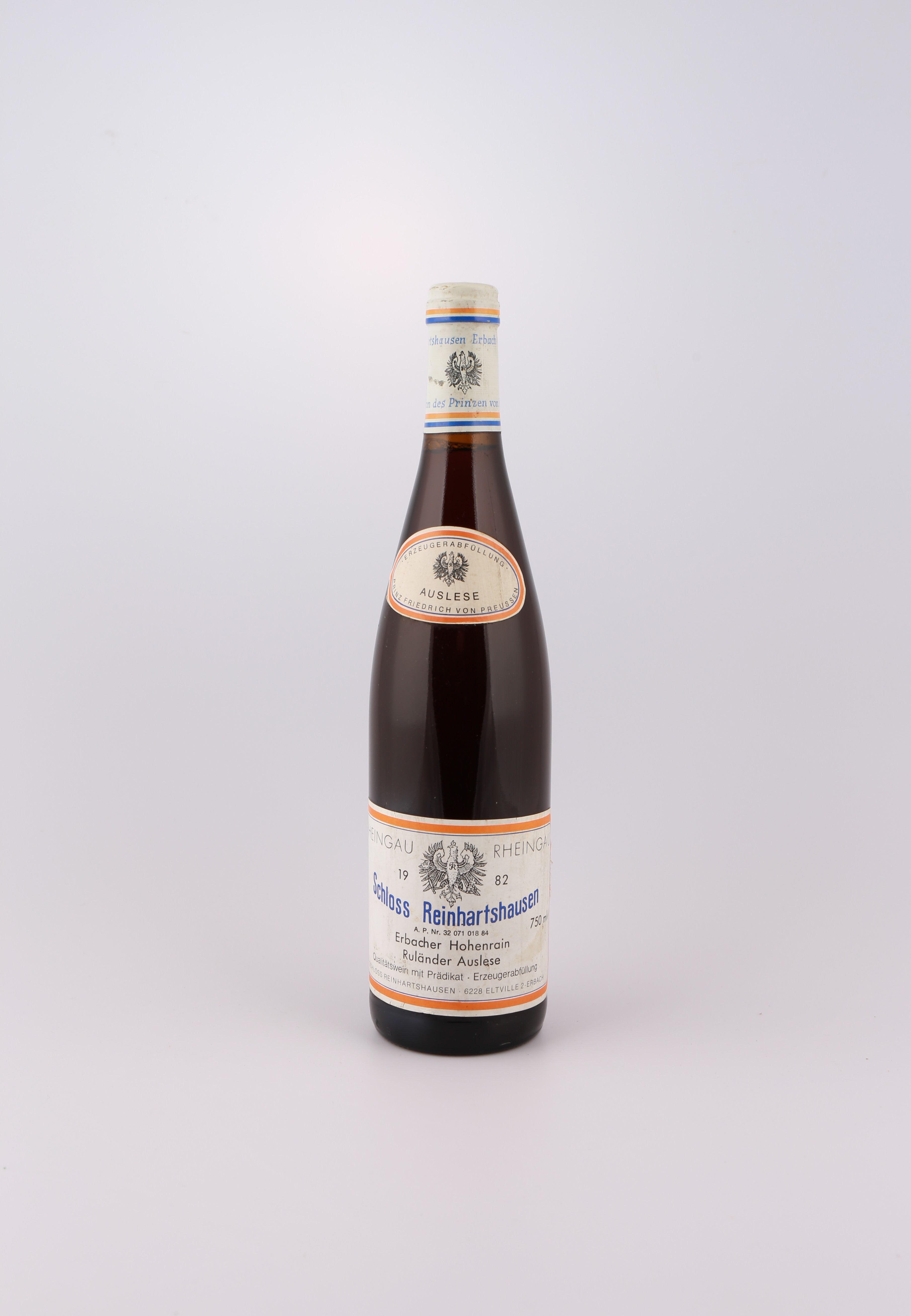 1982 Schloss Reinhartshausen, Ruländer, Erbacher Hohenrain, Auslese