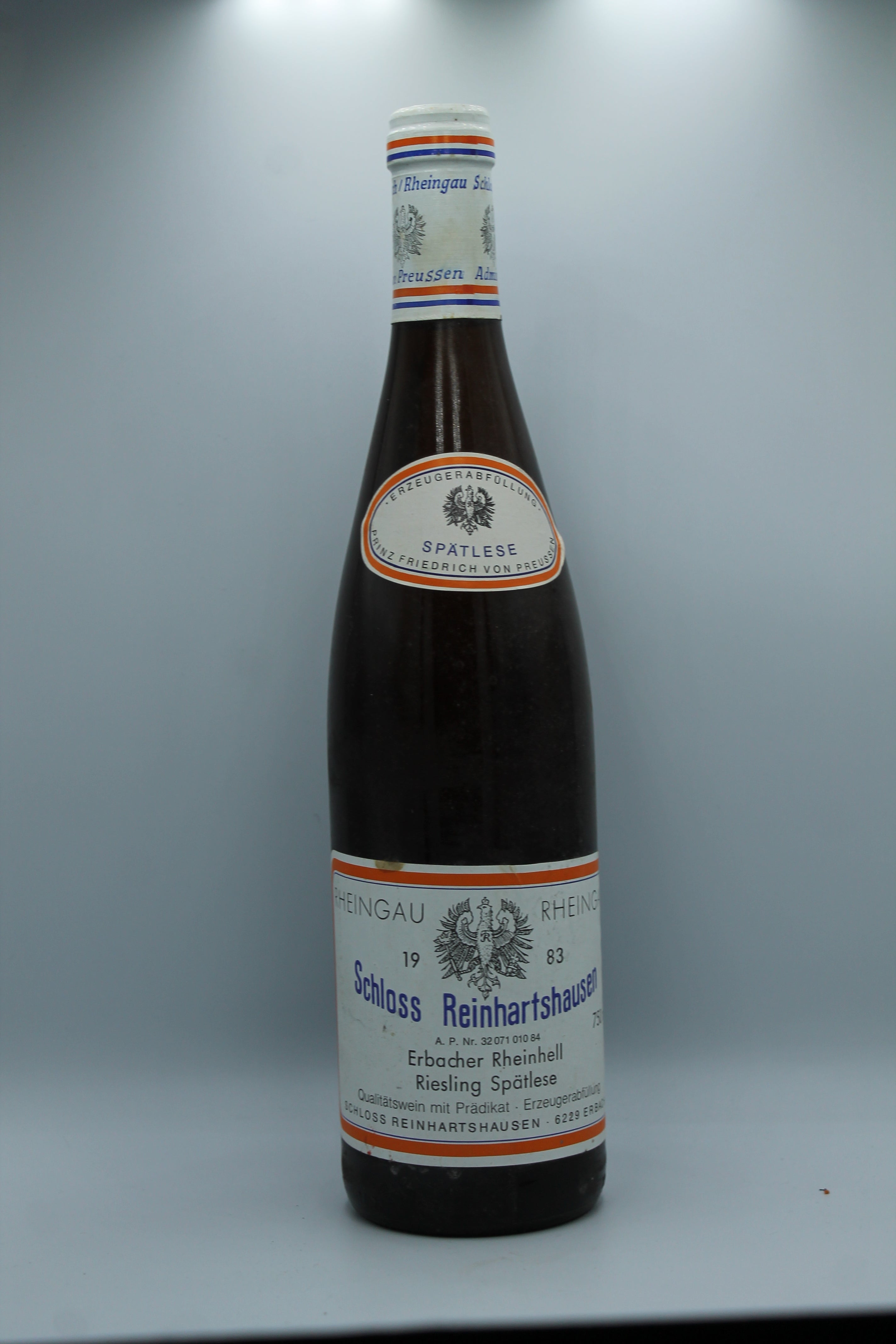 1983 Schloss Reinhartshausen, Riesling, Erbacher Rheinhell , Spätlese