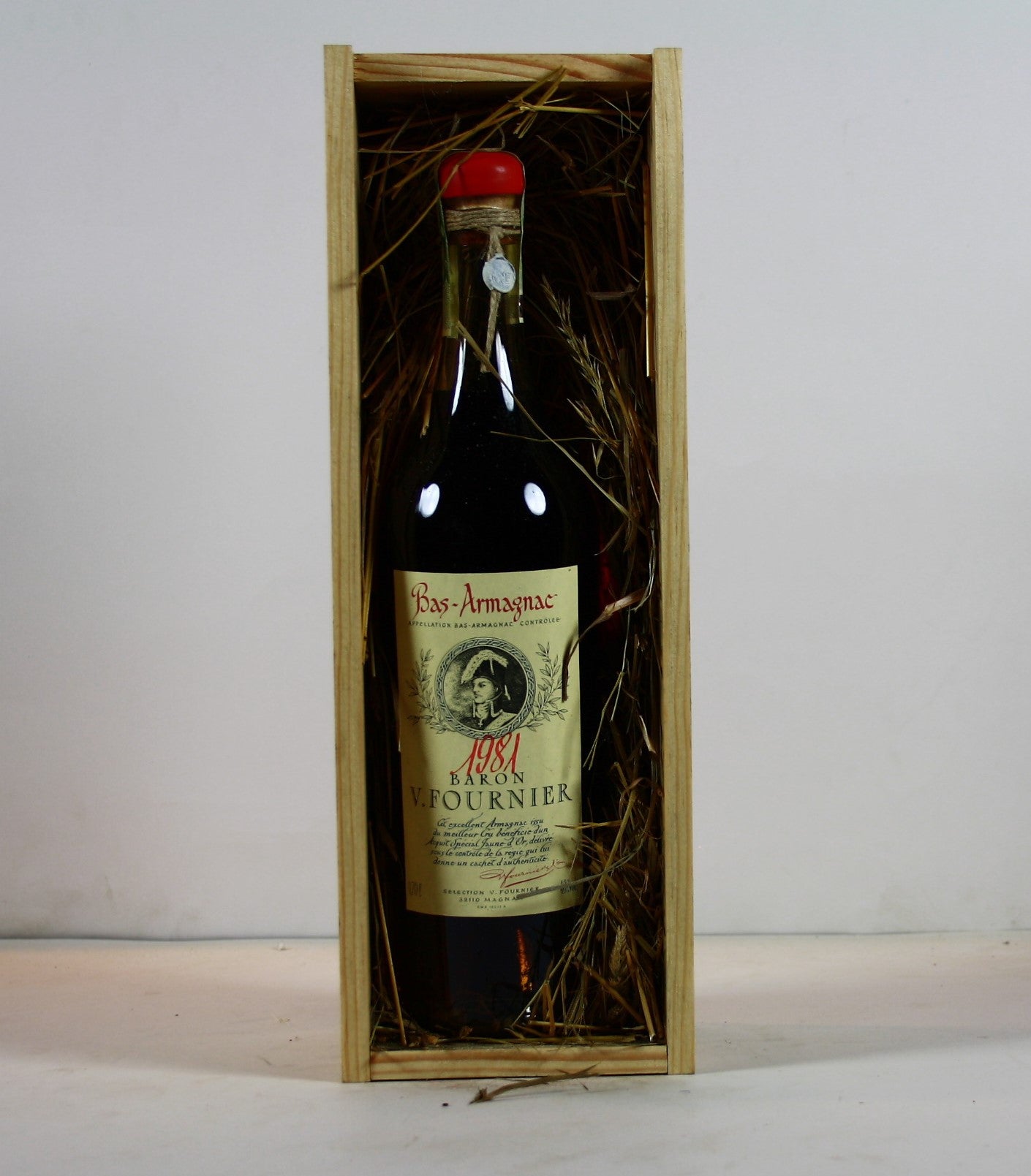 1981 Baron V. Fournier, Millésime, Holzkiste