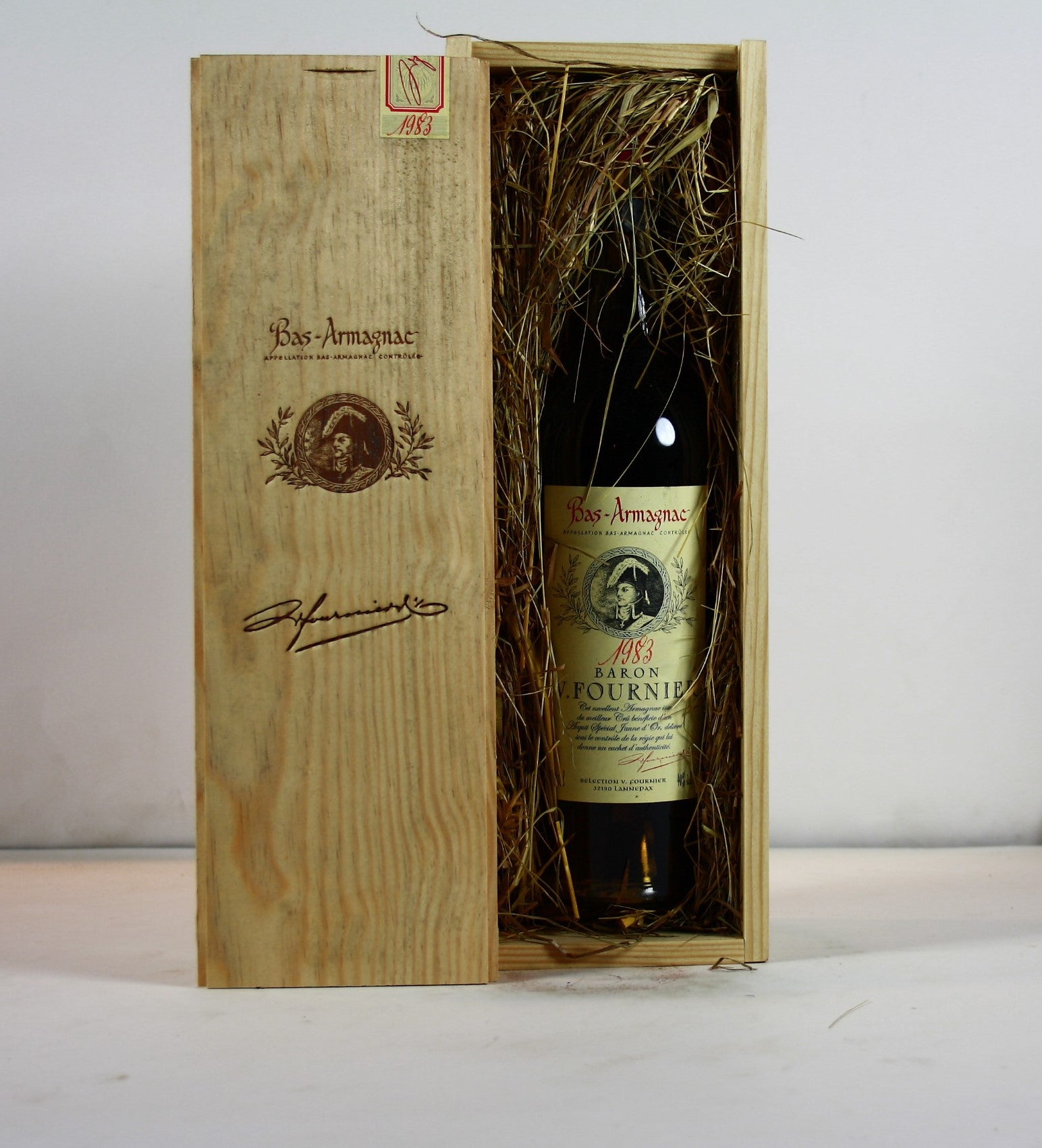 1983 Baron V. Fournier, Millésime, Holzkiste