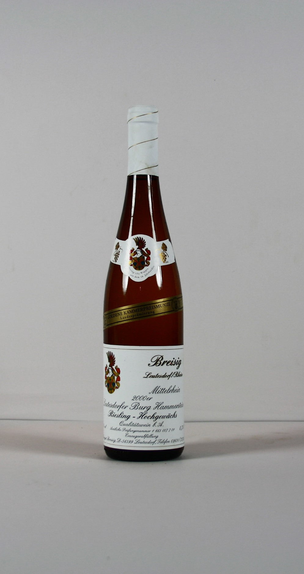 2000 Weingut Breisig, Riesling, Burg Hammerstein, Hochgewächs